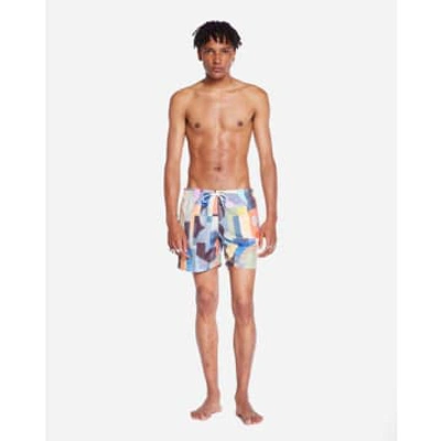Shop Olow Abstract Swim Shorts