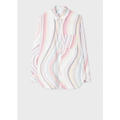 Shop Paul Smith Pastel Swirl Shirt Col: 92 Multi, Size: 12