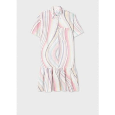 Shop Paul Smith Swirl Pastel Short Dress Col: 92 Multi, Size: 12