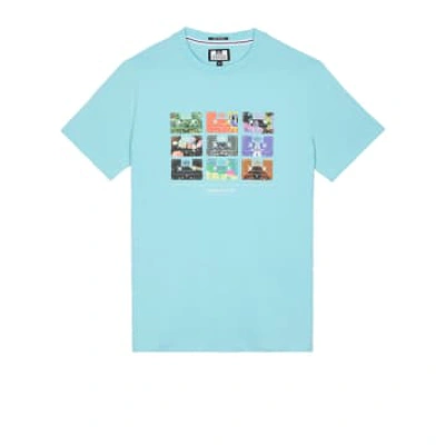 Shop Weekend Offender Hanover Graphic T Shirt In Saltwater In Blue