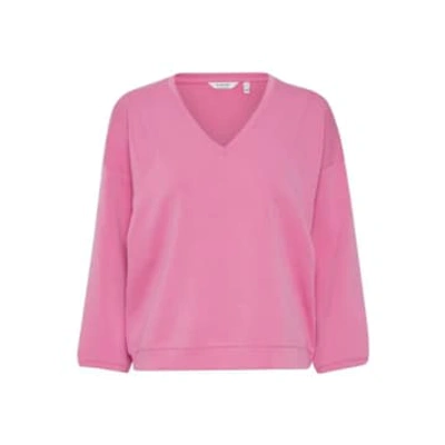 Shop B.young Pusti V-neck Pullover In Super Pink