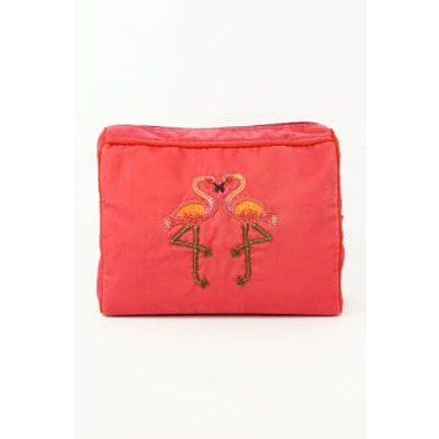 Shop My Doris Pink Flamingo Wash Bag
