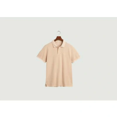 Shop Gant Sunfaded Cotton Pique Polo Shirt