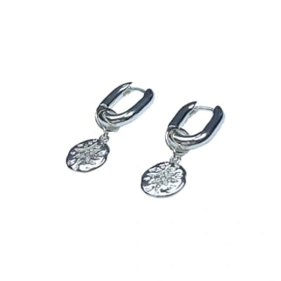 Shop Ashiana Roma Earrings Silver In Metallic