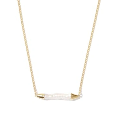 Shop Mimi Et Toi Veille Necklace In Gold