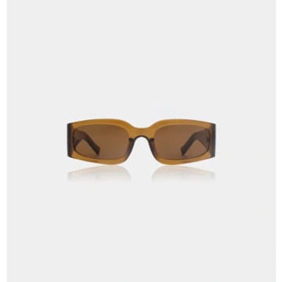 Shop A.kjaerbede Alex Smoke Transparent Sunglasses