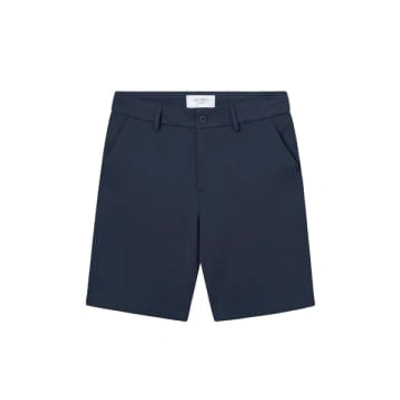 Shop Les Deux Navy Shorts In Blue