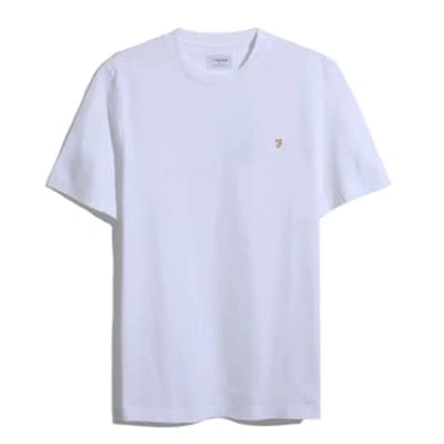 Shop Farah F4kfd040 Danny T Shirt In White