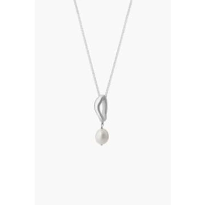 Shop Tutti & Co Ne707s Tranquil Necklace Silver In Metallic