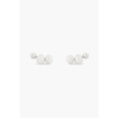 Shop Tutti & Co Ea594s Serene Earrings Silver In Metallic