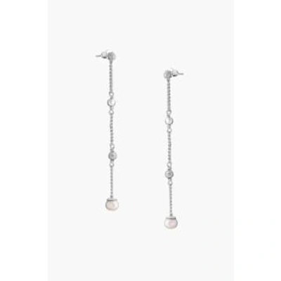 Shop Tutti & Co Ea602s Tidal Earrings Silver In Metallic