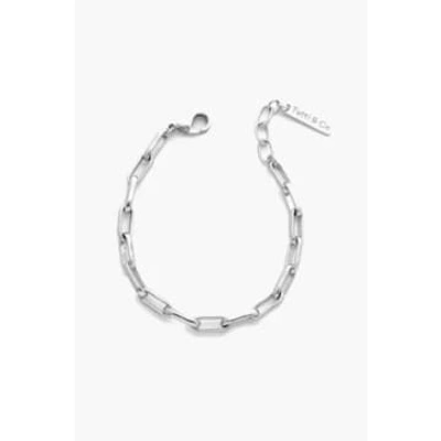 Shop Tutti & Co Br645s Raise Bracelet Silver In Metallic