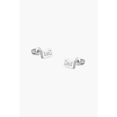 Shop Tutti & Co Ea606s Flare Earrings Silver In Metallic