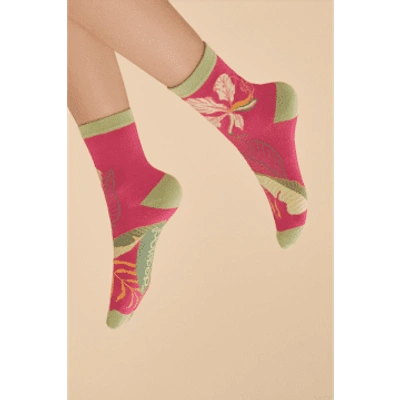 Shop Powder Soc646 Delicate Tropical Ankle Socks
