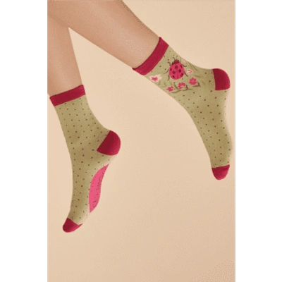 Shop Powder Soc647 Ladybird Ankle Socks