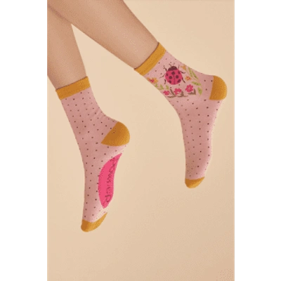 Shop Powder Soc649 Ladybird Ankle Socks