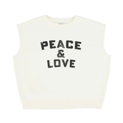 Shop Sisters Department Sudora Sin Sleeves Peace & Love In White
