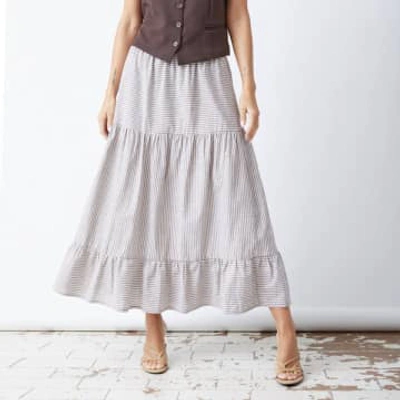 Shop Allweek Aura Long Stripe Skirt