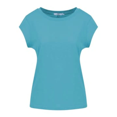 Shop Cc Heart Basic T-shirt Aqua Blue