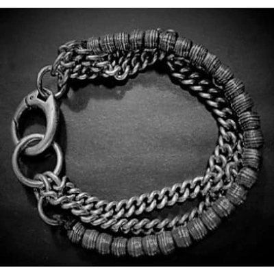 Shop Goti 925 Silver Bracelet Br2202 In Metallic