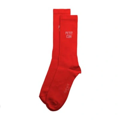 Shop Felicie Aussi Petit Con Socks Red