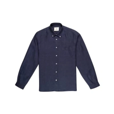 Shop La Paz Branco Button Down Shirt In Dark Navy In Blue