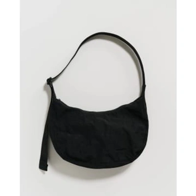 Shop Baggu Medium Nylon Crescent Bag Black