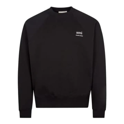 Shop Ami Alexandre Mattiussi Logo Sweatshirt In Black
