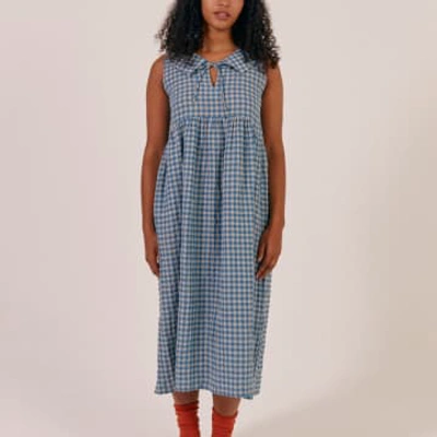 Shop Sideline Nancy Dress Blue Check