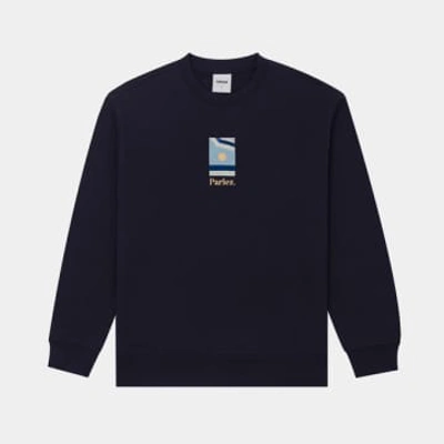 Shop Parlez Copa Crewneck Sweatshirt In Blue