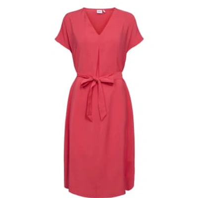 Shop Numph Essy Dress In Teaberry In Red