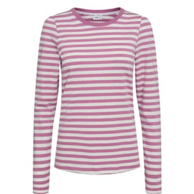 Shop Numph Dizzy Ls T-shirt In Pink