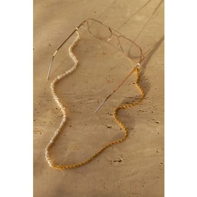 Shop Coco Bonito Two Faced Sunglass Chain In Gold