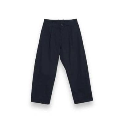 Shop Hansen Bobby 27-56-3 Navy Trousers In Blue