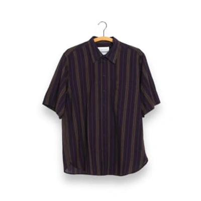 Shop Hansen Reidar 27-35-8 Purple Stripes Shirt