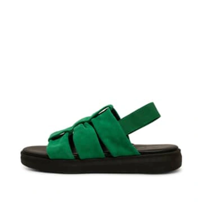 Shop Shoe The Bear Brenna Suede Sandals In Green