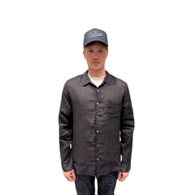 Shop Crossley Man L-s Pocket Shirt Black