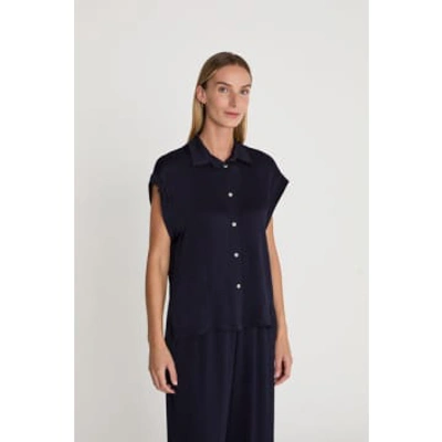 Shop Designers Society Krum Azul De Prusia Bat Sleeve Shirt