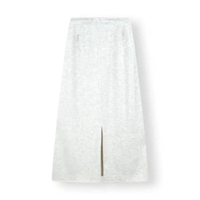 Shop 10days Knitted Maxi Skirt In Grey