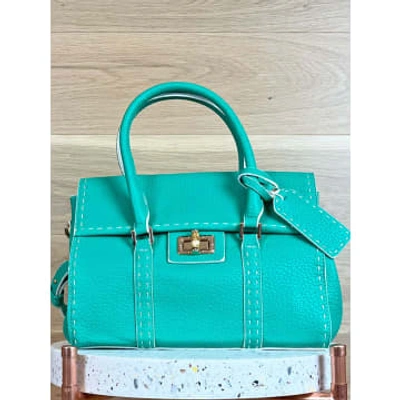 Shop Vimoda Handbag Turquoise In Blue
