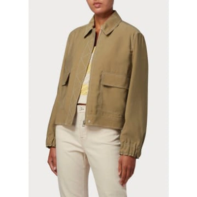 Shop Paul Smith Overstitched Bomber Jacket Col: 34 Light Grey/green, Size: