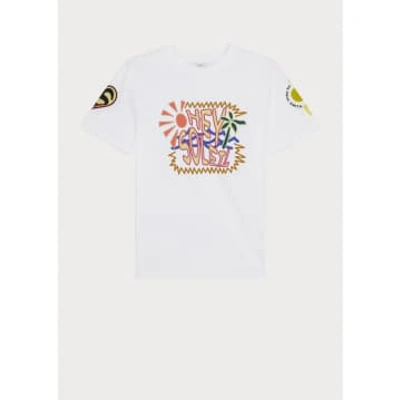 Shop Paul Smith Hey Soleil T-shirt Col: 01 White, Size: S