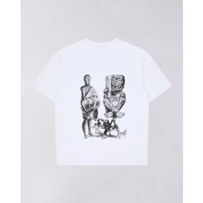 Shop Edwin Yusuke Isao T-shirt In White