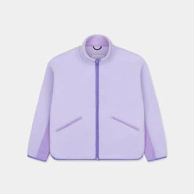 Shop Selfhood Purple Short Fleece Jacket
