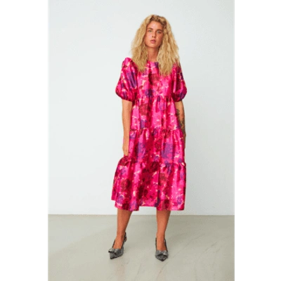 Shop Cras Lili Pink Garden Dress