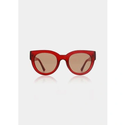 Shop A.kjaerbede Lilly Sunglasses In Red