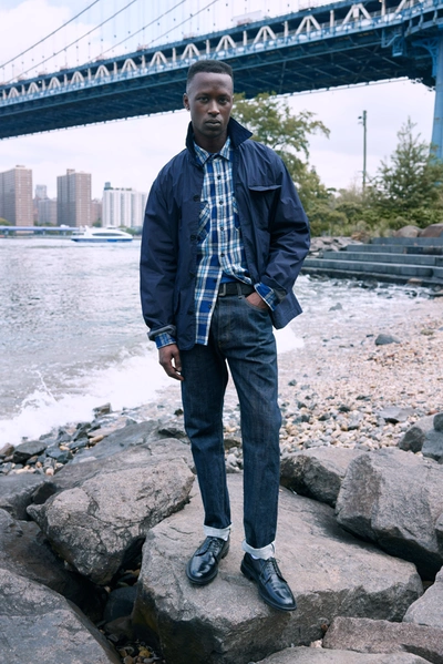 Alex Mill Omnigod X  Frontier Jacket In Dark Indigo