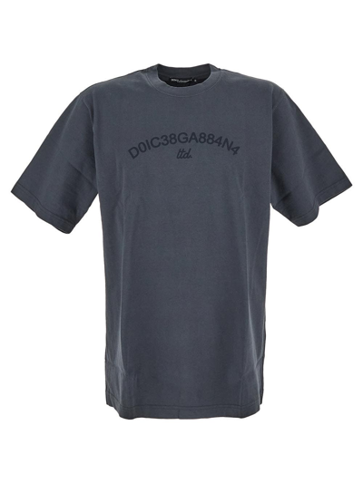 Shop Dolce & Gabbana Cotton T-shirt In Grey