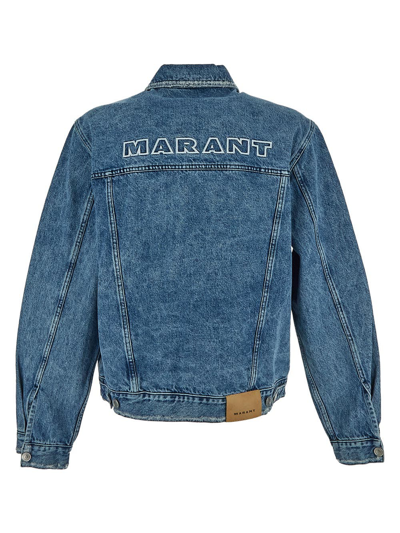Shop Isabel Marant Homme Jango Denim Jacket In Blue