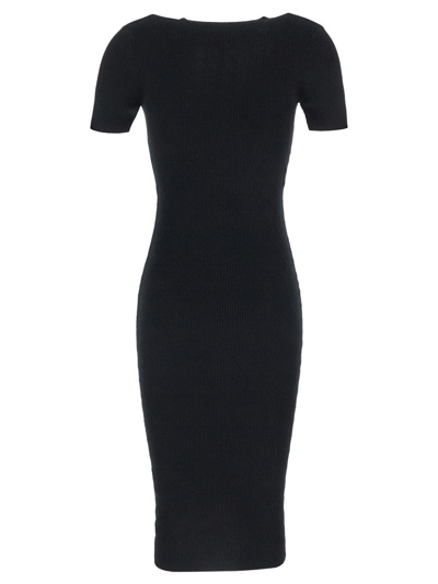 Shop Elisabetta Franchi Tight Dress In Black